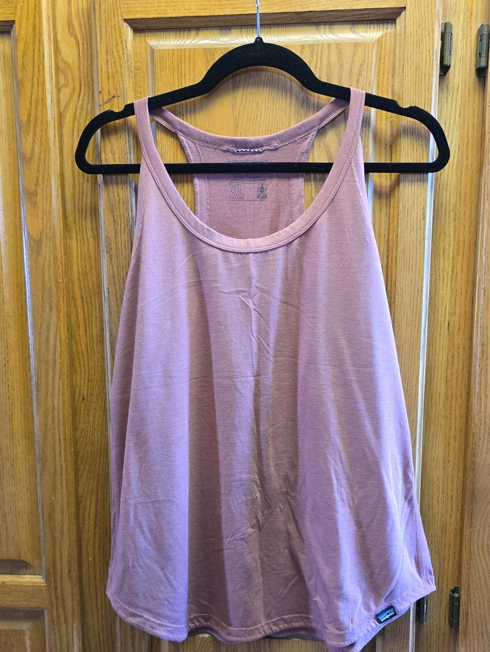 Patagonia Womens Capilene Cool Trail Racerback Tank Top, Mauve, Size XL